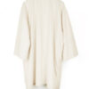 Beige cotton shirt with medium sleeves - back