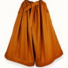 Oversized orange trousers made from sustainable cotton - front